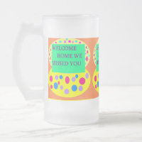 Bem-vindo ao lar mensagem verde