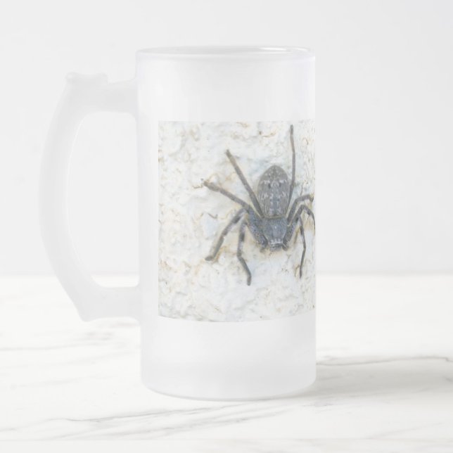 Caneca De Cerveja Vidro Jateado Big Female Huntsman Spider (Esquerda)