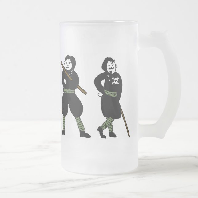 CANECA DE CERVEJA VIDRO JATEADO BIRRA SQUADRISTA (Direita)