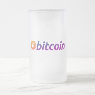 Caneca De Cerveja Vidro Jateado Bitcoin Miami