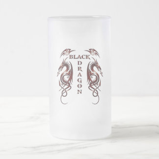 Caneca De Cerveja Vidro Jateado Black Dragon Beer Glass