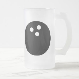 Caneca De Cerveja Vidro Jateado bola de boliche