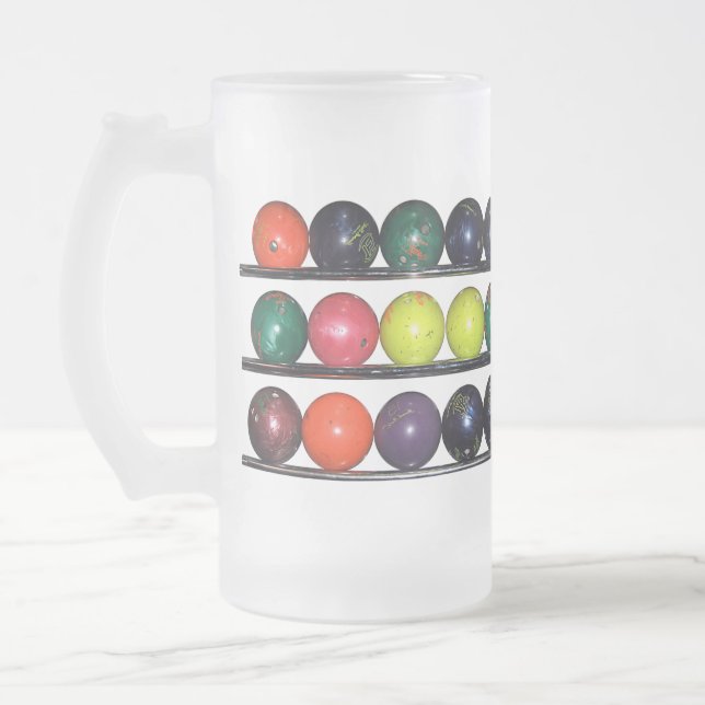 Caneca De Cerveja Vidro Jateado Boliche Blitz (Esquerda)