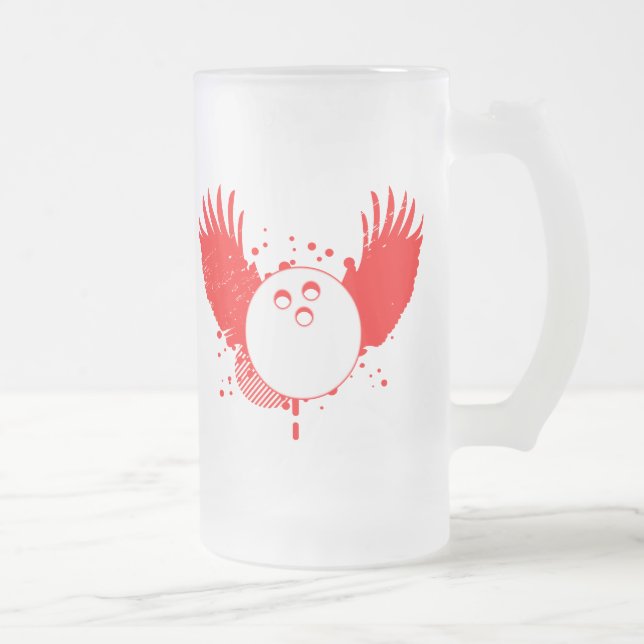 Caneca De Cerveja Vidro Jateado boliche: hi-fi (Direita)