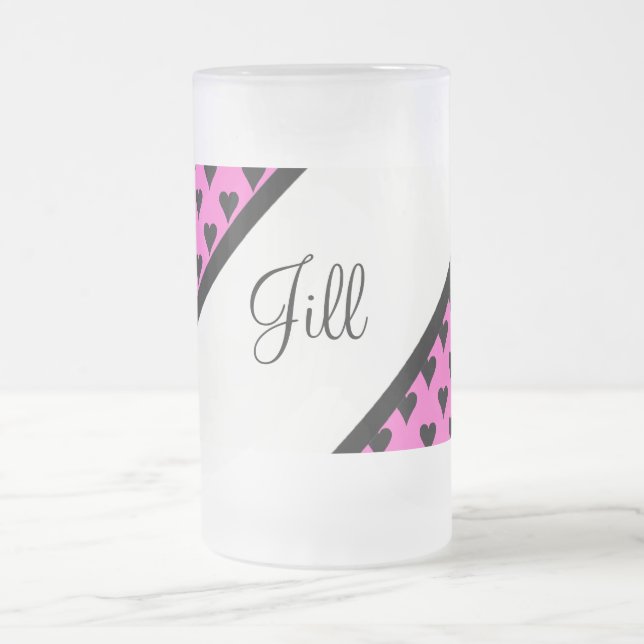 CANECA DE CERVEJA VIDRO JATEADO BOMBA DO SALTO ALTO ELE ACIMA (Centro)