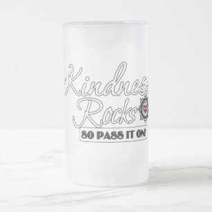 Caneca De Cerveja Vidro Jateado Bondade Rocks