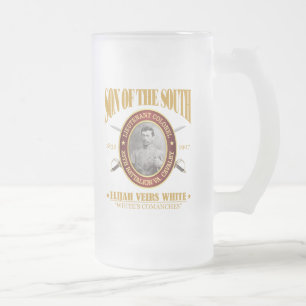 Caneca De Cerveja Vidro Jateado Branco (SOTS2)
