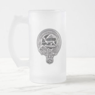 Caneca De Cerveja Vidro Jateado Brasão Breizh & Tartan Nacional Breizh