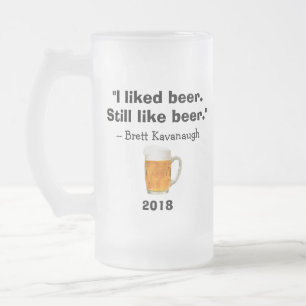 Caneca De Cerveja Vidro Jateado Brett Kavanaugh Supremo Tribunal Eu Gostei De Cerv