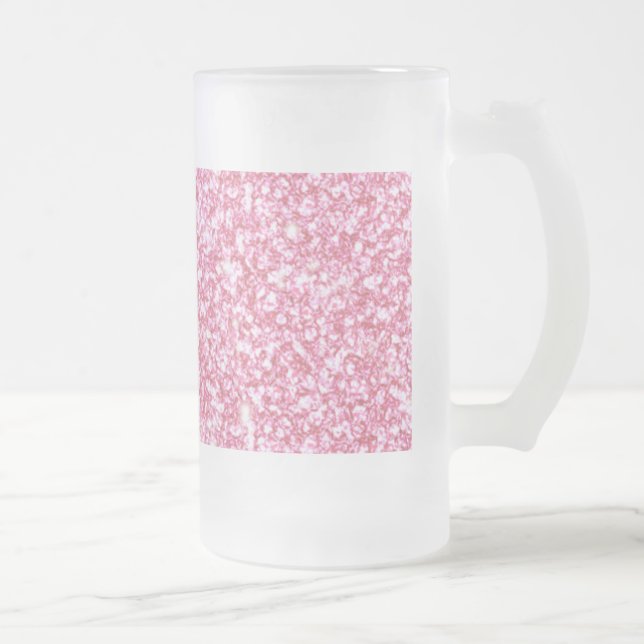 Caneca De Cerveja Vidro Jateado Brilho cor-de-rosa feminino impresso (Direita)