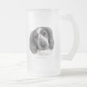 Caneca De Cerveja Vidro Jateado Britt, Spaniel de galês Springer