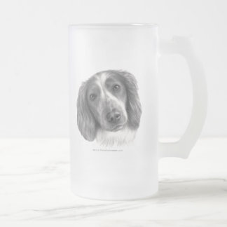 Caneca De Cerveja Vidro Jateado Britt, Spaniel de galês Springer