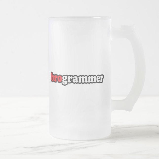 CANECA DE CERVEJA VIDRO JATEADO BROGRAMMER (Direita)