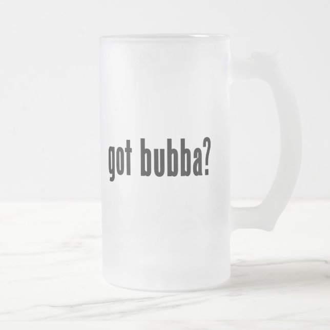 Caneca De Cerveja Vidro Jateado bubba obtido? (Direita)