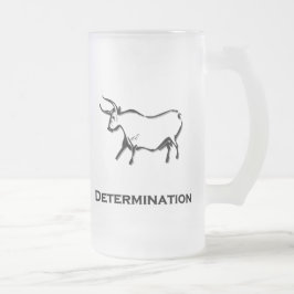 Caneca De Cerveja Vidro Jateado Bull Determinação de preto