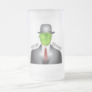 Caneca De Cerveja Vidro Jateado cabeça do salto