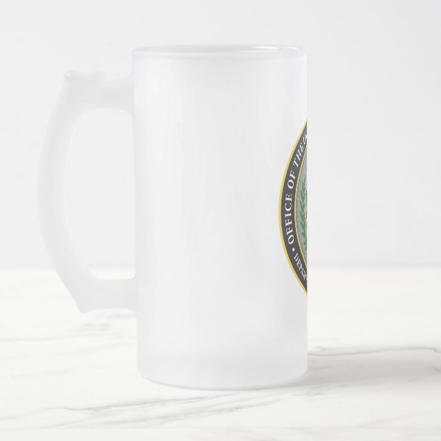 Caneca De Cerveja Vidro Jateado Caça de OCLL (Esquerda)