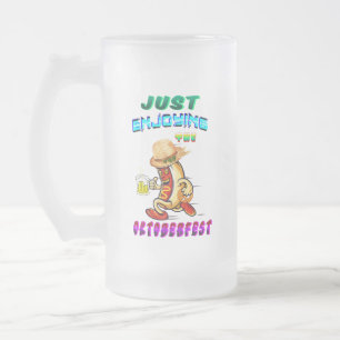 Caneca De Cerveja Vidro Jateado Cachorro quente