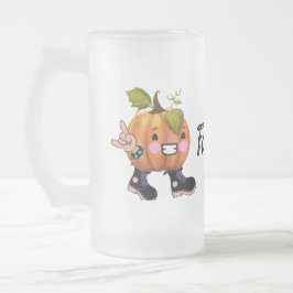 Caneca De Cerveja Vidro Jateado cair para rocha