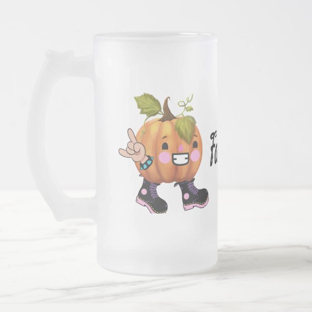 Caneca De Cerveja Vidro Jateado cair para rocha (Esquerda)