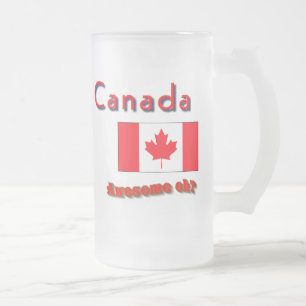 Caneca De Cerveja Vidro Jateado Calão canadense caneca-impressionante eh