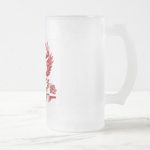 Caneca De Cerveja Vidro Jateado Cálice divergente da cerveja do fosco