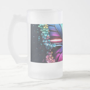 Caneca De Cerveja Vidro Jateado Cama de Vidro Transparente Elegante