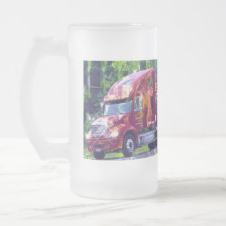 CANECA DE CERVEJA VIDRO JATEADO CAMINHEIROS DE CAMINHÃO DE CAMINHO DE GRANDES CAMI
