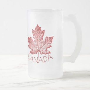 Caneca De Cerveja Vidro Jateado Canadá Souvenir Beer Glass Legal Canada Glass