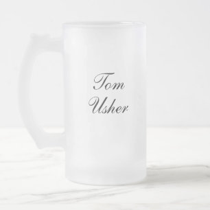 Caneca De Cerveja Vidro Jateado Canalizador Personalizado