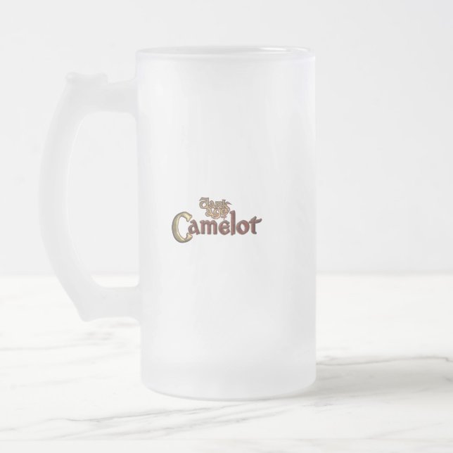 Caneca De Cerveja Vidro Jateado Caneca 16oz do vidro de fosco de DAoC Midgard (Esquerda)