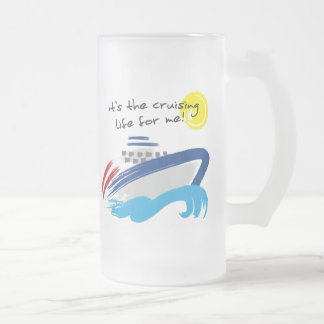 Caneca De Cerveja Vidro Jateado Caneca de cruzamento do vidro de fosco da vida