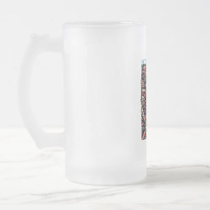 Caneca De Cerveja Vidro Jateado Caneca de Vidro Fosco, 475 ml