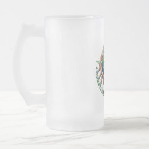Caneca De Cerveja Vidro Jateado Caneca de Vidro Fosco, 475 ml