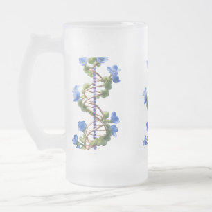 Caneca De Cerveja Vidro Jateado Caneca de Vidro Fosco 475 ml - Ramos Floridos
