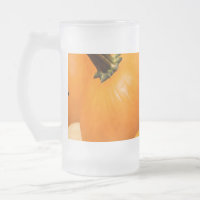 Caneca de Vidro Fosco 475ml Colheita de Abóbora