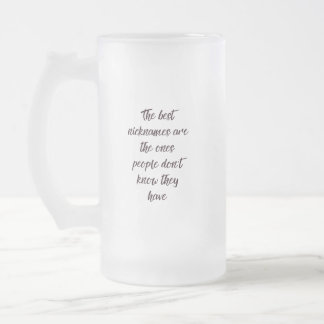 Caneca De Cerveja Vidro Jateado Caneca de Vidro Fosco com Citação Engraçada