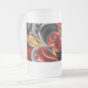 Caneca De Cerveja Vidro Jateado Caneca de Vidro Fosco com design de Cores Alemãs
