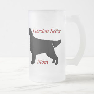 Caneca De Cerveja Vidro Jateado Caneca de Vidro Fosco Mãe do Setter Gordon