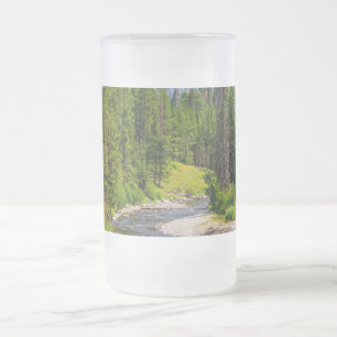Caneca De Cerveja Vidro Jateado Caneca de Vidro Fosco Rio North Fork Shoshone