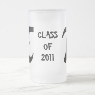 Caneca De Cerveja Vidro Jateado Caneca de Vidro Fosco Smiling Pi Turma de 2011
