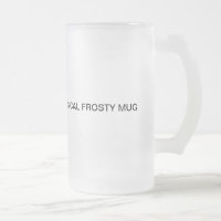 Caneca de vidro gelado do design original
