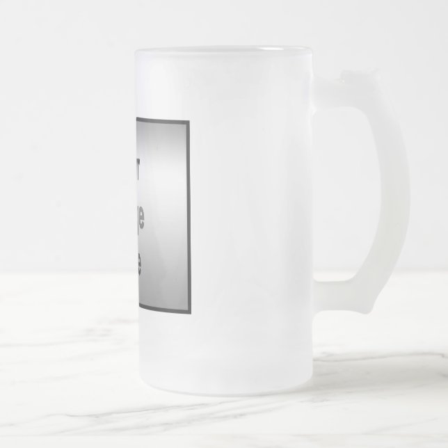 Caneca De Cerveja Vidro Jateado Caneca de Vidro Jateado (Direita)