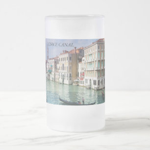 Caneca De Cerveja Vidro Jateado caneca do vidro do canal de Veneza