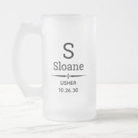 Canela De Vidro De Cola De Cerveja, Monograma