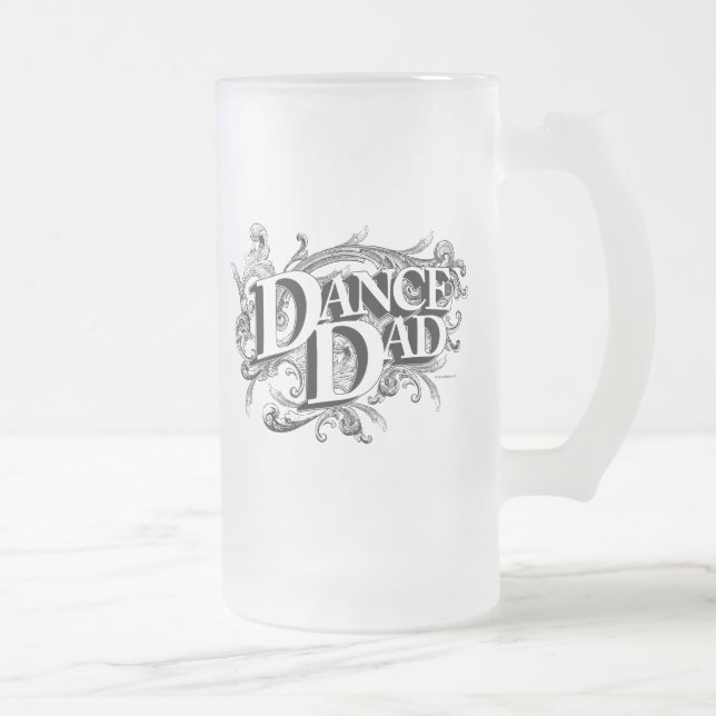 Caneca De Cerveja Vidro Jateado Caneta de vidro do Fosco do Pai de dança (Direita)