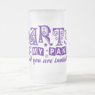 Caneca De Cerveja Vidro Jateado caneta PANTS DE PARTE - escolha estilo e cor
