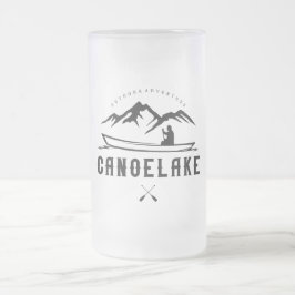Caneca De Cerveja Vidro Jateado Canoagem