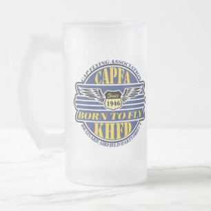 Caneca De Cerveja Vidro Jateado CAPFA Beer Mug