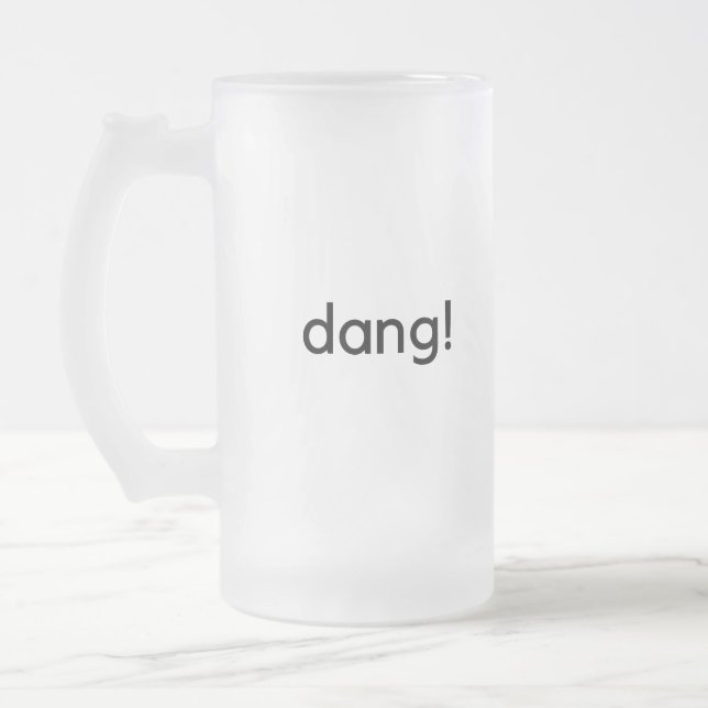 Caneca De Cerveja Vidro Jateado Caramba! (Esquerda)